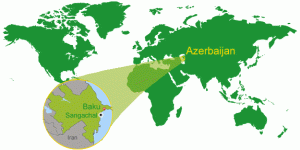 map of azerbaijan