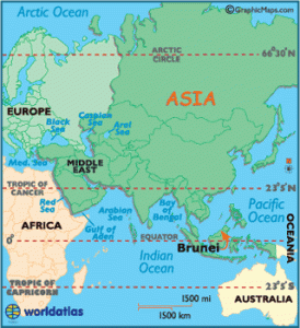 brunei map